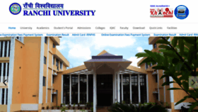 What Ranchiuniversity.ac.in website looked like in 2022 (1 year ago)
