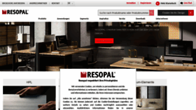 What Resopal.de website looked like in 2022 (1 year ago)