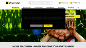 What Raiffeisenbank.at website looked like in 2022 (1 year ago)