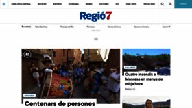What Regio7.cat website looked like in 2022 (1 year ago)