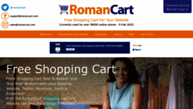 What Romancart.com website looked like in 2022 (1 year ago)