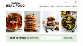 What Runningonrealfood.com website looked like in 2022 (2 years ago)