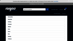 What Rogerssportinggoods.com website looked like in 2022 (3 years ago)