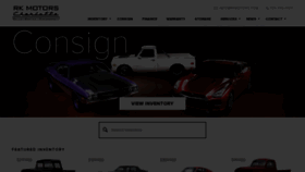 What Rkmotors.com website looked like in 2022 (1 year ago)