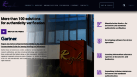 What Regulaforensics.com website looked like in 2022 (1 year ago)