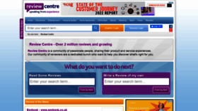 What Reviewcentre.com website looked like in 2022 (1 year ago)