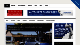 What Roboticsandautomationnews.com website looked like in 2022 (1 year ago)