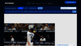 What Rotowire.com website looked like in 2022 (1 year ago)