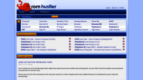 What Romhustler.net website looked like in 2022 (1 year ago)