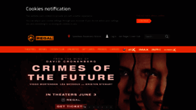 What Regmovies.com website looked like in 2022 (1 year ago)