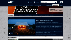 What Rockpalast.de website looked like in 2022 (1 year ago)