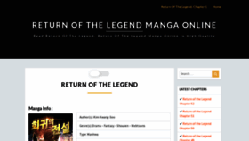 What Returnofthelegend.com website looked like in 2022 (1 year ago)