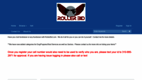 What Rollerbid.com website looked like in 2022 (1 year ago)