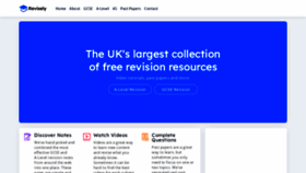 What Revisely.co.uk website looked like in 2022 (1 year ago)