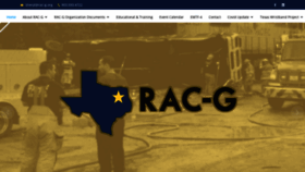 What Rac-g.org website looked like in 2022 (1 year ago)