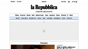 What Repubblica.it website looked like in 2022 (3 years ago)