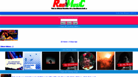 What Ranimusic.com website looked like in 2022 (1 year ago)