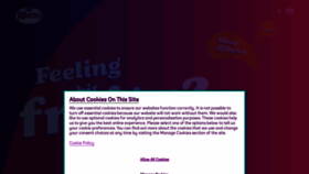 What Ribena.co.uk website looked like in 2022 (1 year ago)
