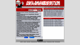 What Rojadirecta.me website looked like in 2022 (1 year ago)