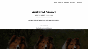 What Rushwindshelties.com website looked like in 2022 (1 year ago)