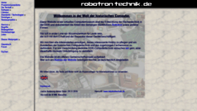 What Robotrontechnik.de website looked like in 2022 (1 year ago)