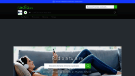 What Radio.es website looked like in 2022 (1 year ago)