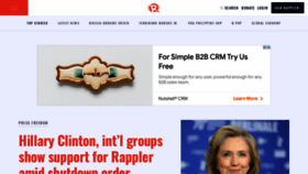What Rappler.com website looked like in 2022 (3 years ago)