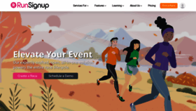 What Runsignup.com website looked like in 2022 (1 year ago)