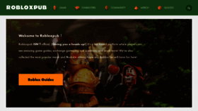 What Robloxpub.com website looked like in 2022 (1 year ago)