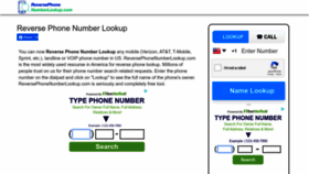 What Reversephonenumberlookup.com website looked like in 2022 (1 year ago)