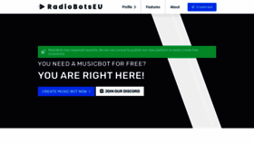 What Radiobots.eu website looked like in 2022 (1 year ago)