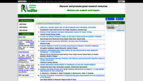 What Researchbib.com website looked like in 2022 (1 year ago)