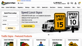 What Roadtrafficsigns.com website looked like in 2022 (1 year ago)