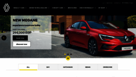 What Renault.com.eg website looked like in 2022 (1 year ago)