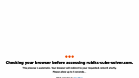 What Rubiks-cube-solver.com website looked like in 2022 (1 year ago)