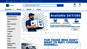 What Radwell.co.uk website looked like in 2022 (1 year ago)