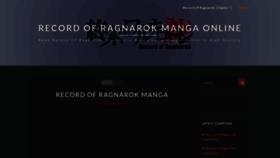 What Recordofragnarokmanga.com website looked like in 2022 (2 years ago)