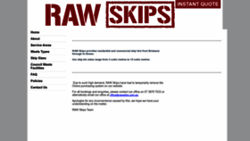 What Rawskips.com.au website looked like in 2022 (1 year ago)