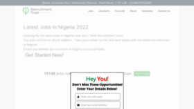 What Recruitmenttrust.com website looked like in 2022 (3 years ago)
