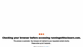 What Runningwithscissors.com website looked like in 2022 (1 year ago)