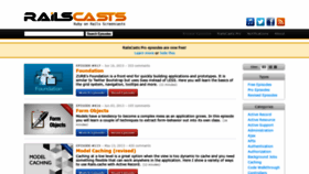 What Railscasts.com website looked like in 2022 (1 year ago)