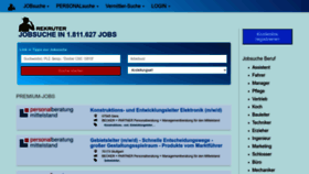 What Rekruter.de website looked like in 2022 (1 year ago)