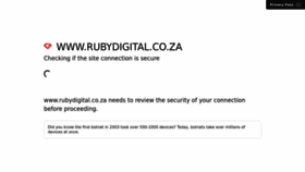What Rubydigital.co.za website looked like in 2022 (1 year ago)