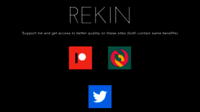 What Rekin.moe website looked like in 2022 (1 year ago)