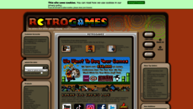 What Retrogames.co.uk website looked like in 2022 (1 year ago)