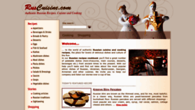 What Ruscuisine.com website looked like in 2022 (1 year ago)