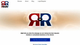 What Rbutr.com website looked like in 2022 (1 year ago)