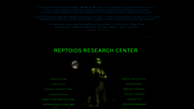 What Reptoids.com website looked like in 2022 (1 year ago)