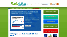What Rootsaction.org website looked like in 2022 (1 year ago)