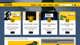 What Reclam.de website looked like in 2022 (1 year ago)